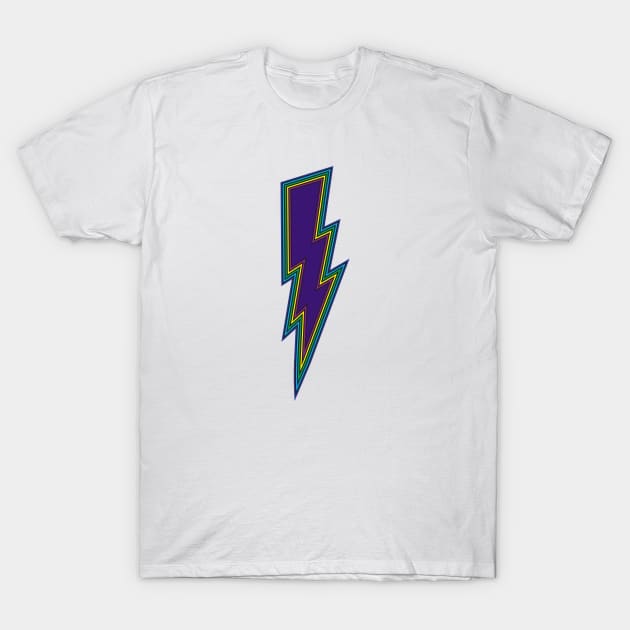 Purple Lightning Bolt T-Shirt by antarte